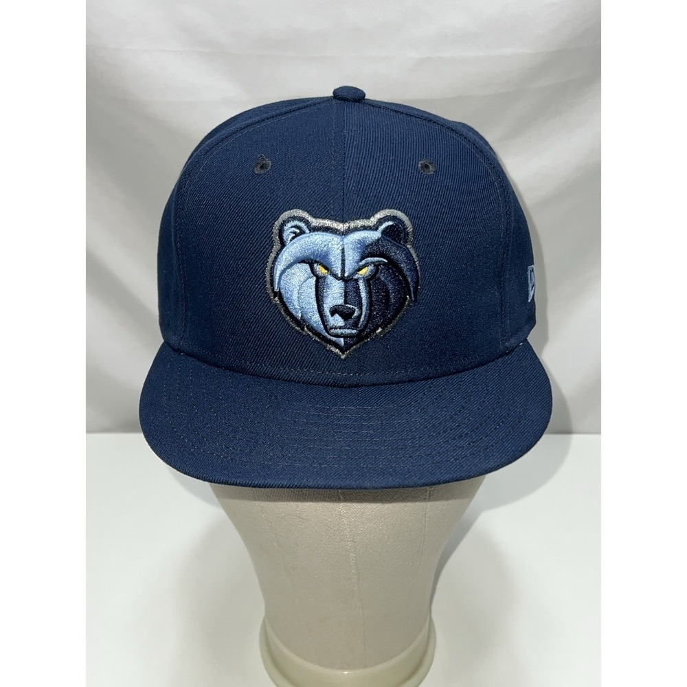 Memphis Grizzlies New Era 9FIFTY Adjustable Snapback Hat Cap Navy Logo - Picture 1 of 13
